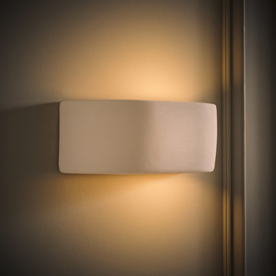 Laura Ceramic Flush Mounted Sconce