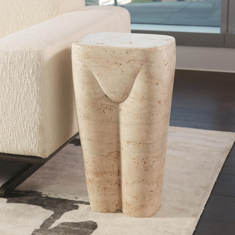 Femme Stool, Travertine