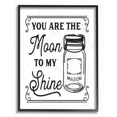 " You Are The Moon To My Shine " by Lettered And Lined