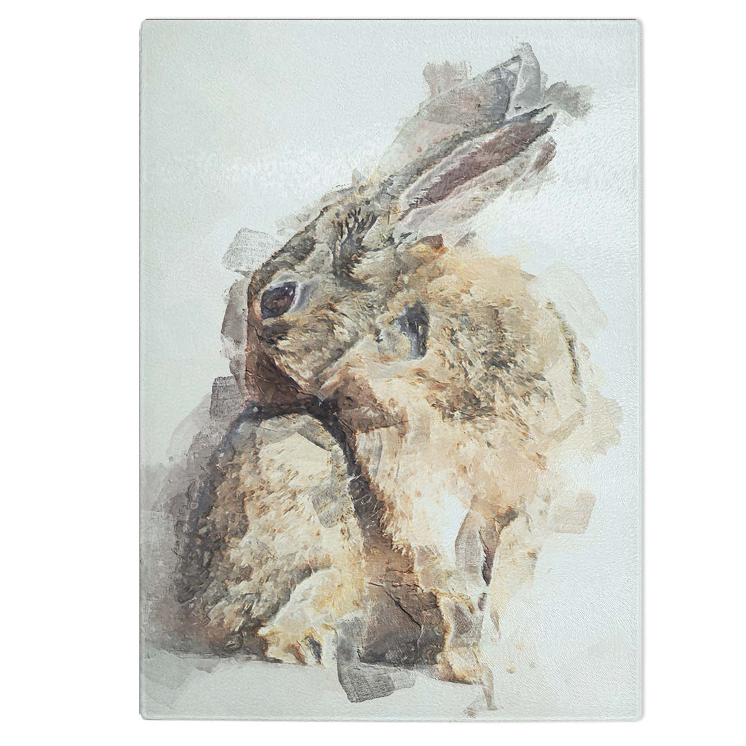 Tempered Glass Rabbit Chopping Board
