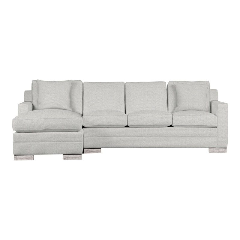 Canapé modulaire 2 pièces American Bungalow, Coton Callaloo, Gris colombe