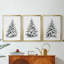 Christmas Holiday Art VI - Toile tendue avec châssis sur mesure - 3 pièces-918005211-918005210