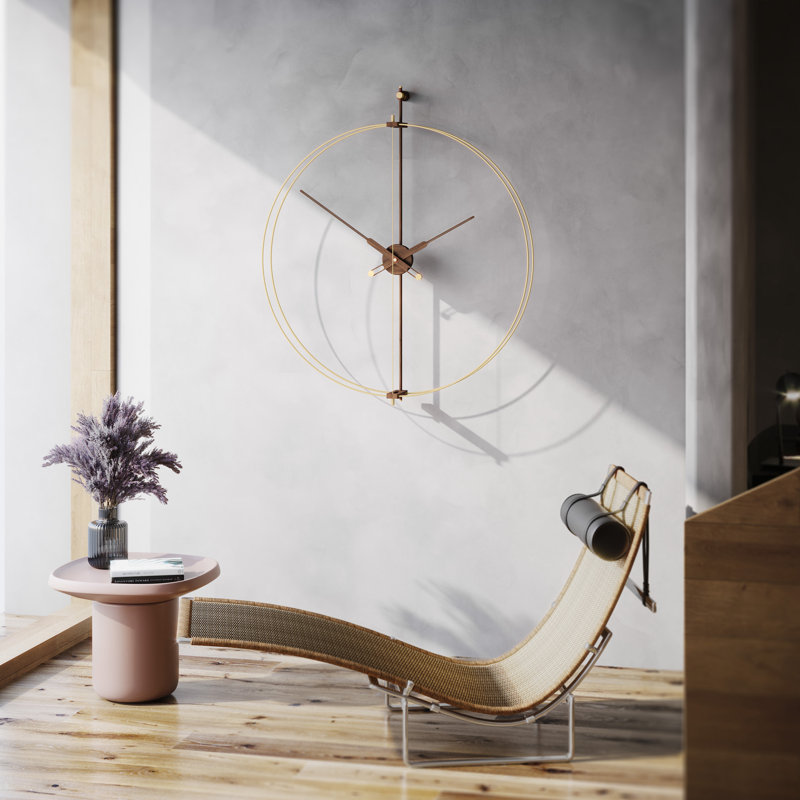 Barcelona Wall Clock, Gold