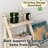 2-Tier Desktop Storage Organizer Countertop Storage Shelf Foldable 2 Tier Ladder