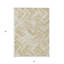 Tapis intérieur beige à motif géométrique lavable beige 3 pi x 5 pi