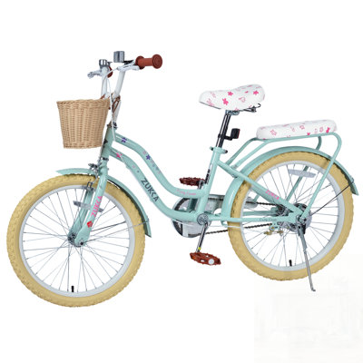 Durable Girls Bike with Basket, 20 Inch Wheels, Easy to Ride, Comfortable and Safe for 7-10 Year Olds