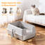 Extra Large Stainless Steel Cat Litter Box – High-Sided, Non-Stick, Odor-Resistant, Leak-Proof & Easy-Clean – Gray Open-Top Toilet for Multiple & Large Cats, Includes Scoop