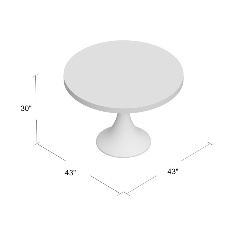 Moreton 43" Pedestal Dining Table