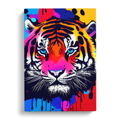 Painted Tiger No.4 Abstract - Wall Art
