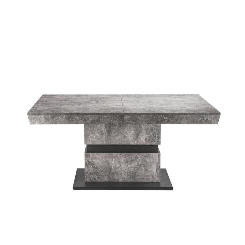 Fauve Dining Table, 75cm H x 140cm W x 90cm D, Grey