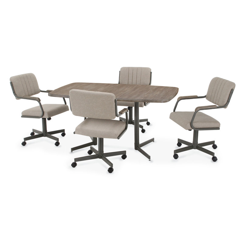 Ensemble repas 5 pièces, Bois flottant, gris