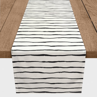 Painted Stripes Table Runner