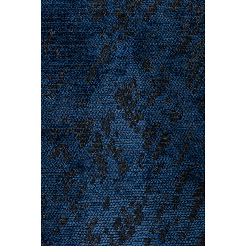 Rapture Blue/Black Abstract Luxury Area Rug, Rectangle 7'10" x 9'10"