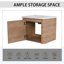 28'' Wall-Mounted Bathroom Vanity With White Ceramic Sink, Soft-Close Door, And Durable Plywood Construction