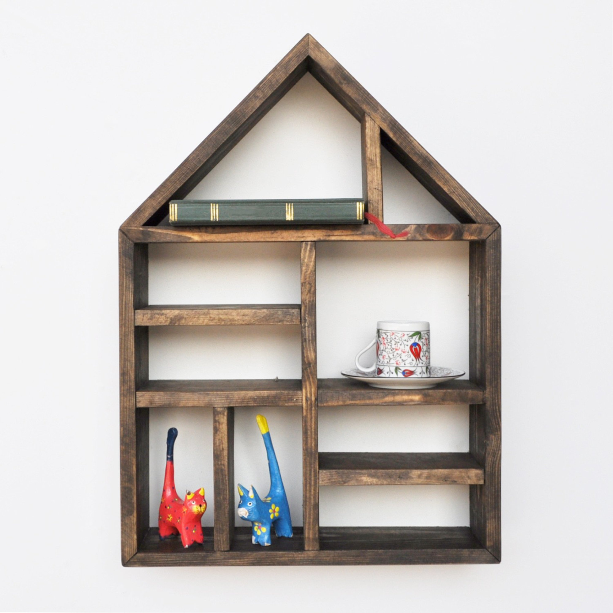 East Urban Home 5 Piece Solid Wood Accent Shelf Wayfair