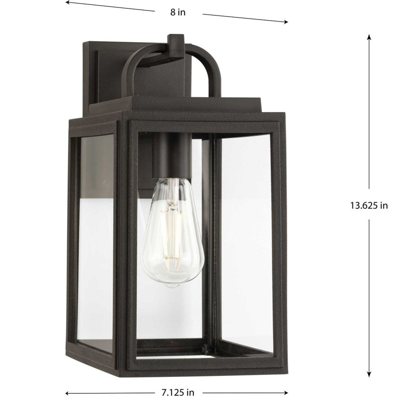 Lanterne murale d'extérieur 2 lumières avec DURASHIeld, H 13,63 po x l 7,12 po x P 8 po