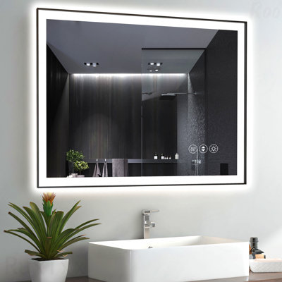 Frameless LED Smart Bathroom Accent Mirror