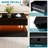 39.4” Modern Rectangular Coffee Table With Storage And Led Lights (black)-111408766