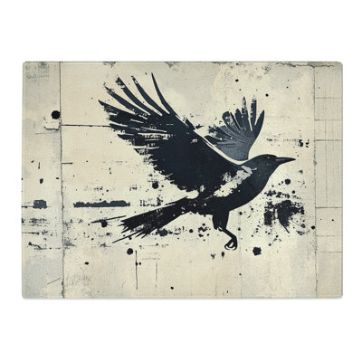 Crow Bird Vol.8  Glass Chopping Board