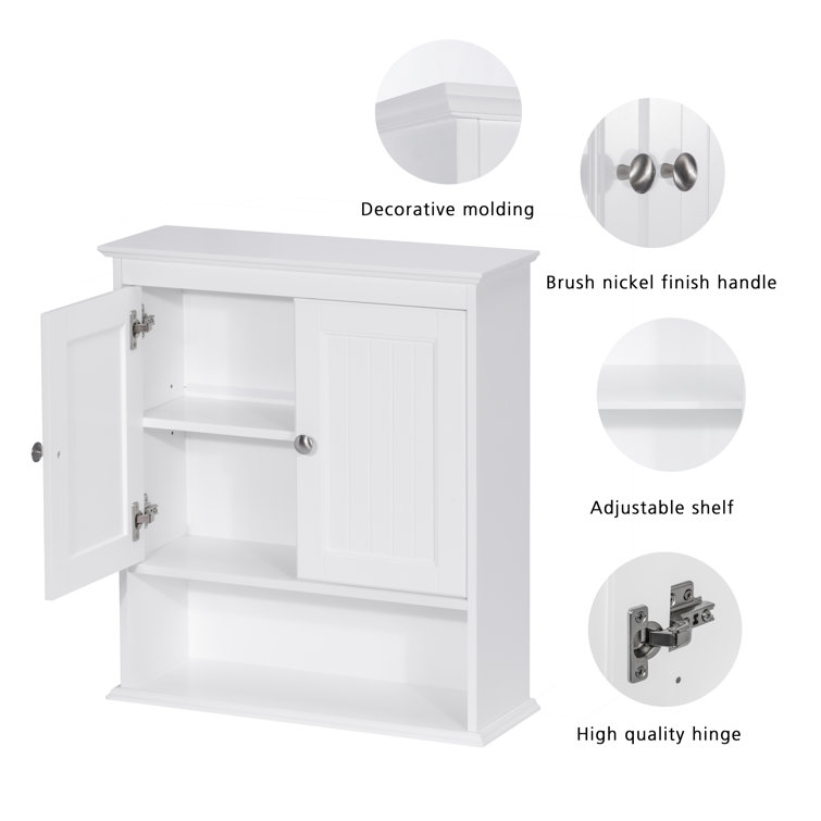 Roberts Over The Toilet Storage Rosecliff Heights, Finish: White