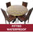 Bayou Breeze Deluxe Elastic Edged Flannel Backed Vinyl Fitted Table Cover - Fern Pattern - Oblong/Oval - Fits Tables Up To 48" W X 68" L-738415895