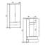 Armoire moderne avec de nombreuses tablettes, chêne saphir et blanc, 35,4 x 72,0 x 17,7 pouces | Panneau de particules 100% enduit de mélamine, fixation murale | Pieds en plastique durable, capacité de tablette de 66,1 lb | Solution de rangement élégante pour n'importe quelle pièce-2041890541