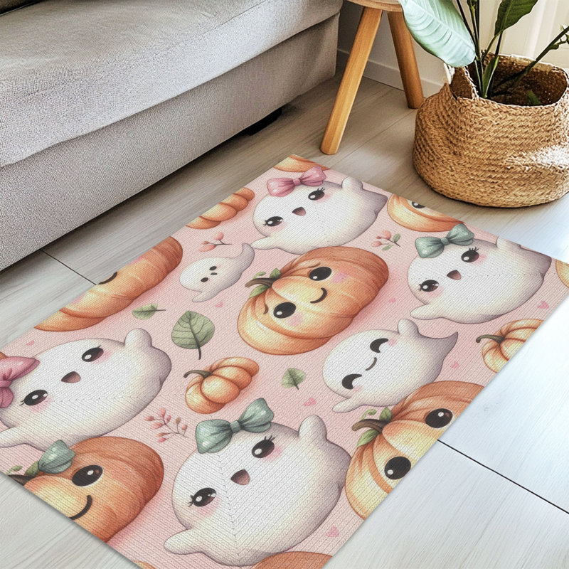 Tapis tressé Spooky Patch Companions, Rectangulaire 3 pi x 5 pi