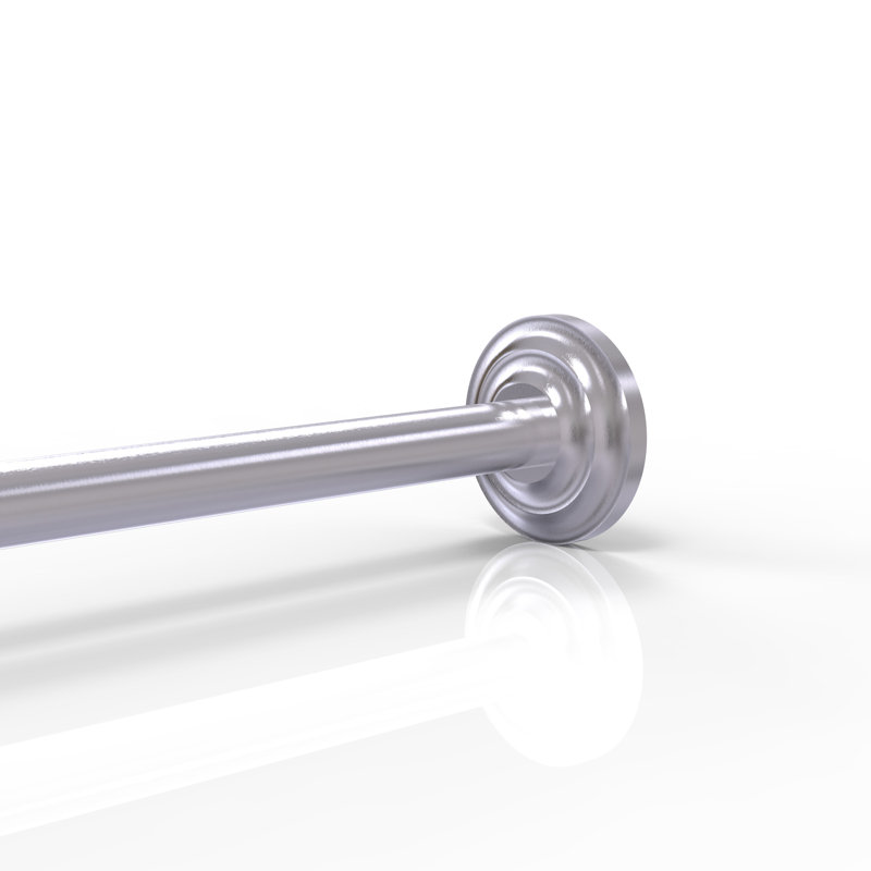 Écusson de rideau de douche leamore, Chrome satiné