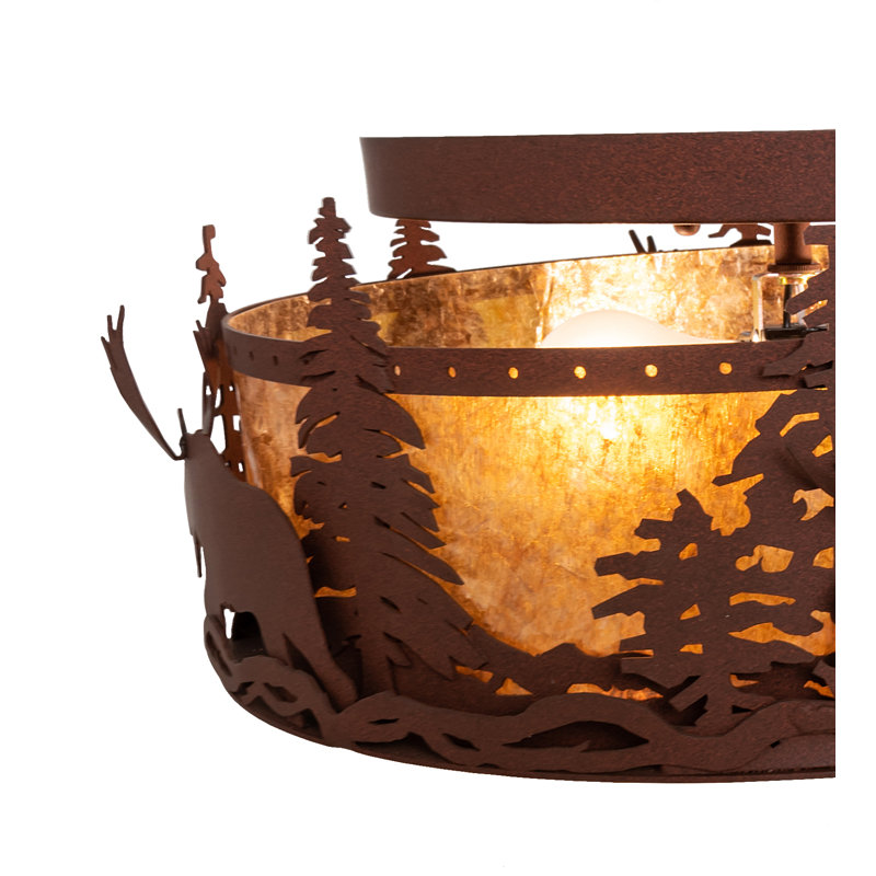 Rustic Lodge 2 - Light Flush Mount