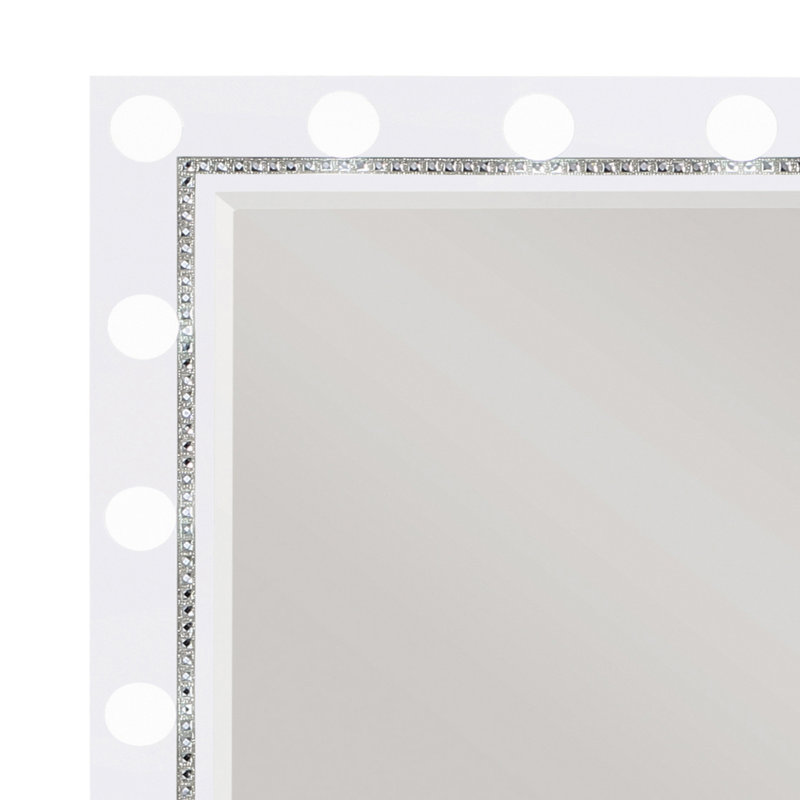 Miroir rectangulaire blanc Laititia