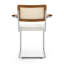 Fauteuil en tissu à dossier bas-93021589