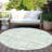 Machine Washable Indoor/Outdoor Chantille Mint Rug-1851373007