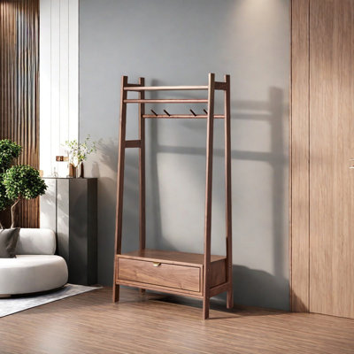 Portemanteau compact avec grand rangement