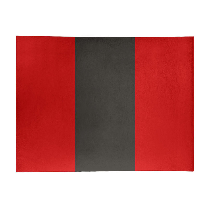 Tapis en polyester à rayures de football tampa bay, Rectangle 8 pi x 10 pi