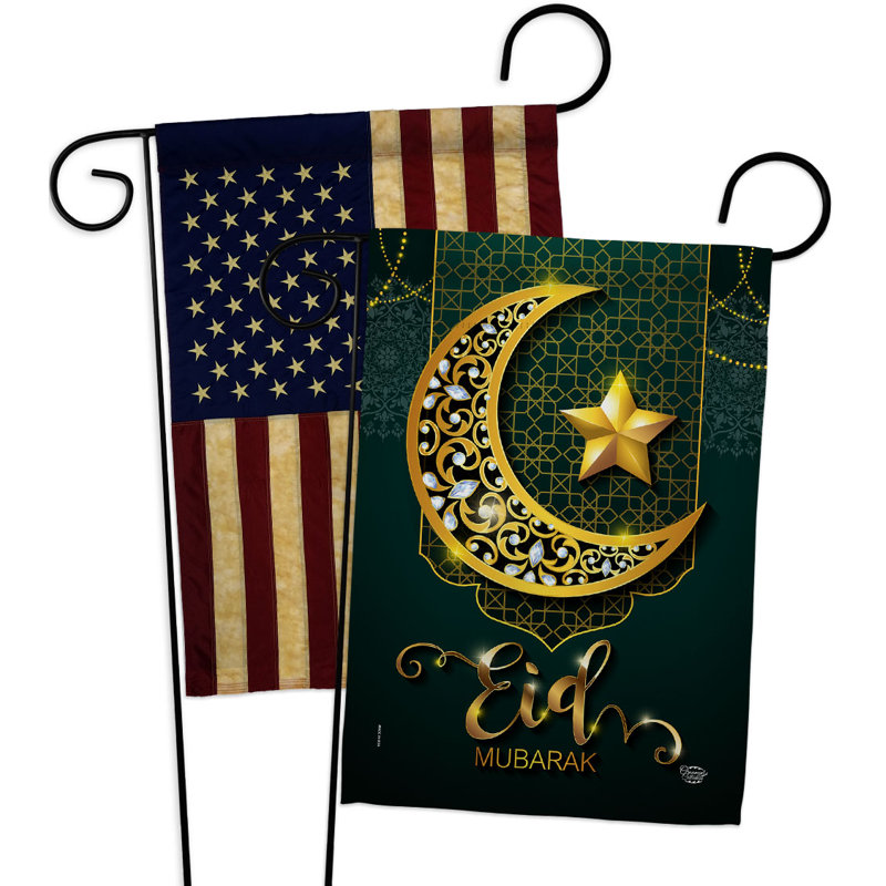 Drapeau de jardin 2 côtés en polyester 18,5 x 13 po