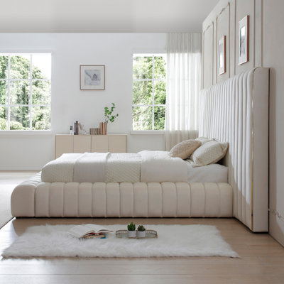 Lit plateforme tapissier Avalon