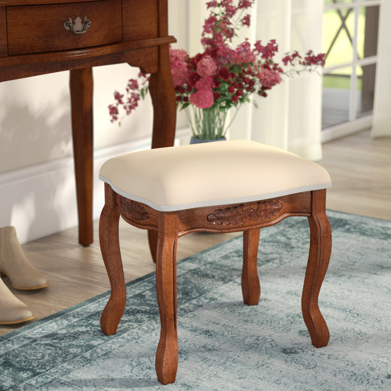 Apisan Solid Wood Accent Stool