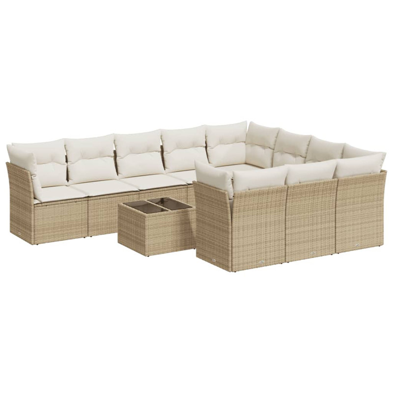 Ensemble de canapé de jardin Vidaxl PE