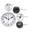 Horloge murale ronde classique en plastique 10 pouces-49448594