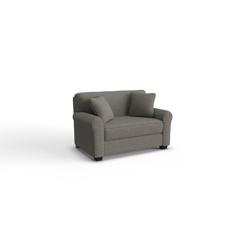 Shannon Upholstered 56'' Sleeper Sofa, Dark Walnut, Rosewood