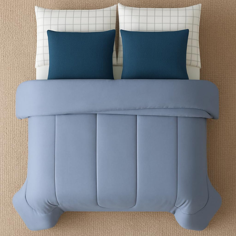 Stylehouse 11 Piece Bed In A Bag Set, Luxurious All-in-one Bedding, Blue