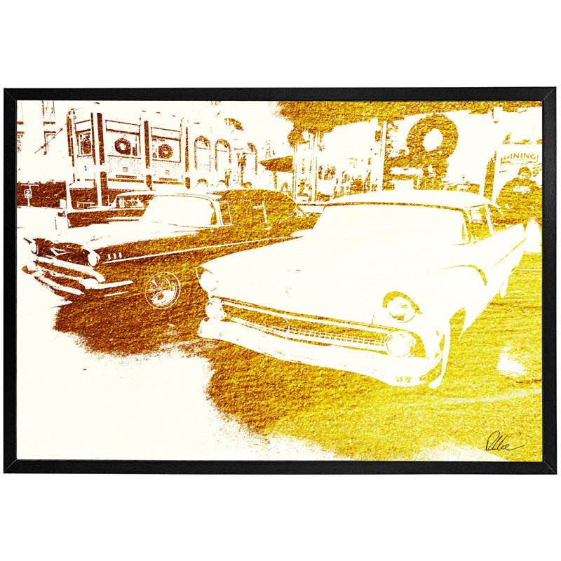 Single Picture Frame Print, Black, 51cm H x 76cm W