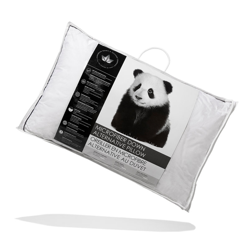 Oreiller en microfibre de duvet synthétique - support moelleux - paquet de 2, 28 po x 18 po
