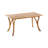 Outdoor 59 Inch Rectangular Solid Wood Table Dining Table-1771907376
