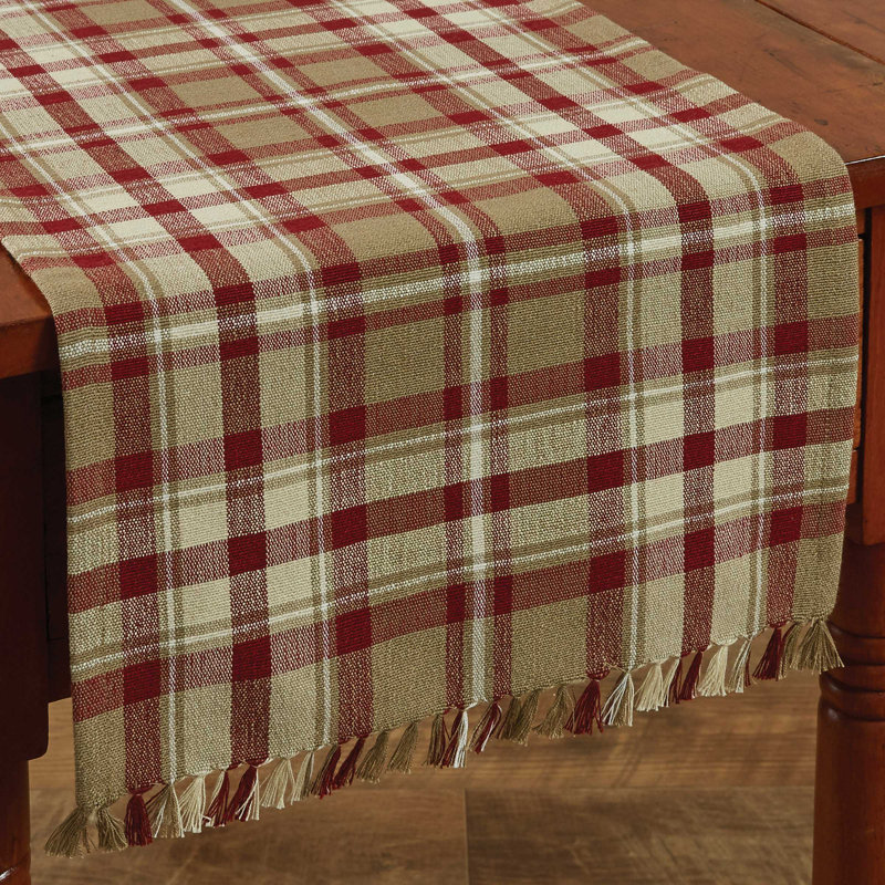 Anaia Rectangular Plaid Table Runner, 54" x 13"