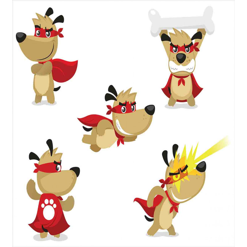 Ensemble de housse de couette dog, Housse de couette grand + 2 taies décoratives