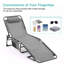 Chaise de patio réglable en acier, chaise d'extérieur moderne avec filet respirant