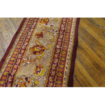 Tapis de couloir clair en laine Agra