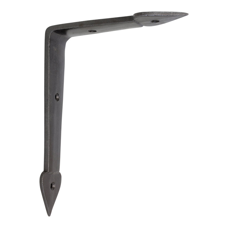 Équerre de tablette en fer, gris
