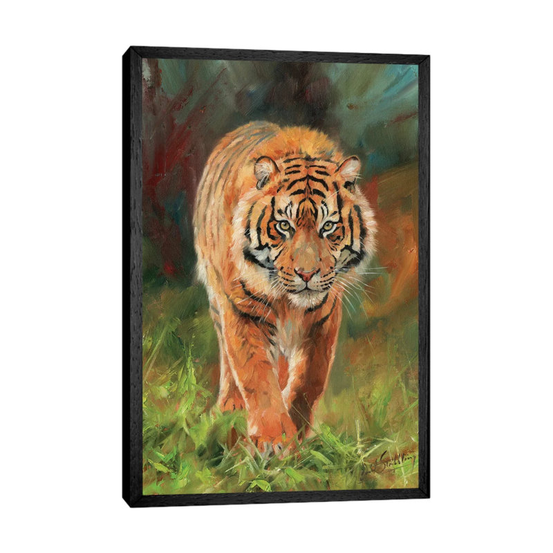 Amur Tiger by David Stribbling - Gallery-Wrapped Canvas Giclée on Canvas, Black Framed, 152.5 cm H x 101.5 cm W
